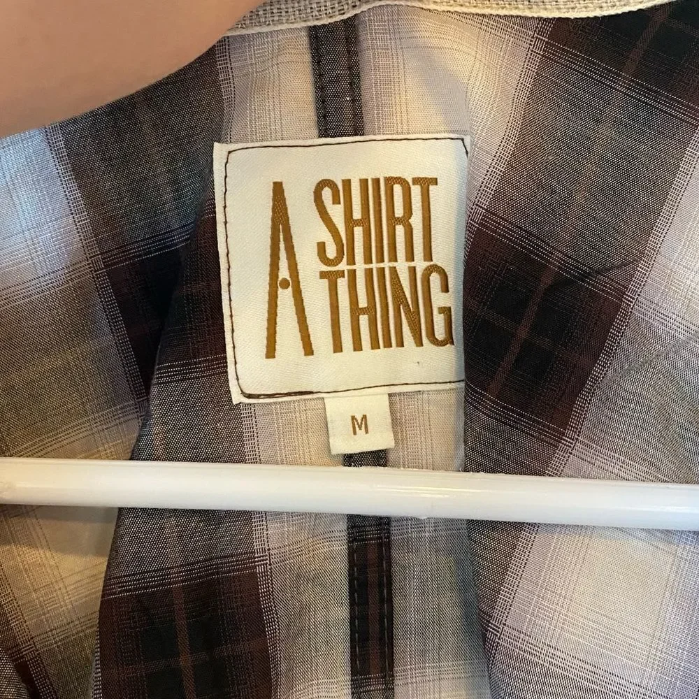 A Shirt Thing Penelope Plaid Shirt in Espresso